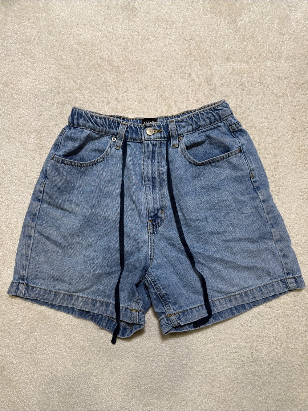 Urban Outfitters BDG Poppy Drawstring Denim Jean Shorts Size Medium